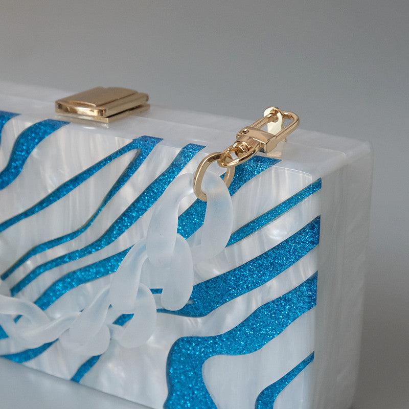 Clutch Madrepérola Blue - Grinalda Store