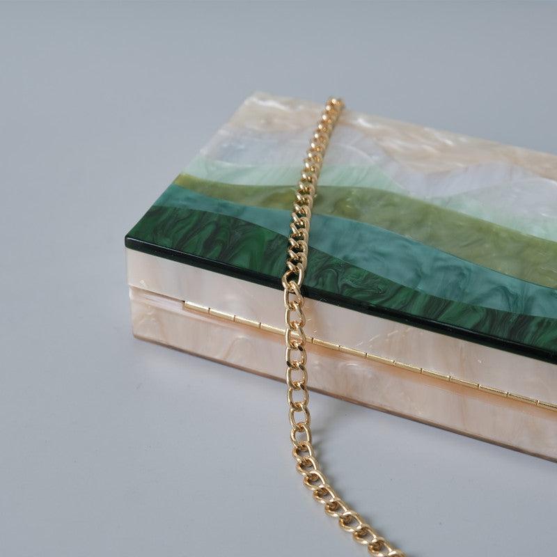 Clutch Madrepérola Green - Grinalda Store