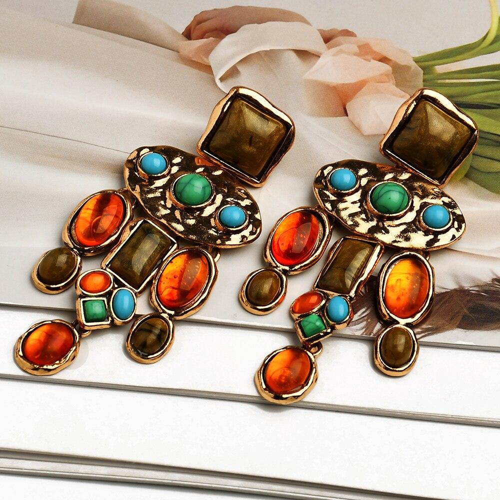 Brinco Charme Pedras Vintage - Grinalda Store