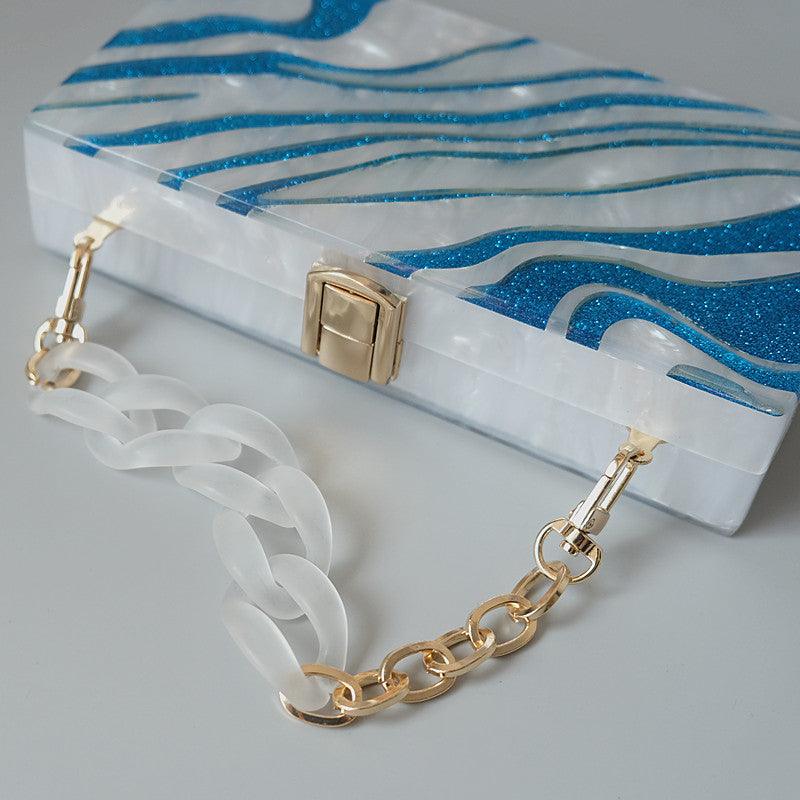 Clutch Madrepérola Blue - Grinalda Store