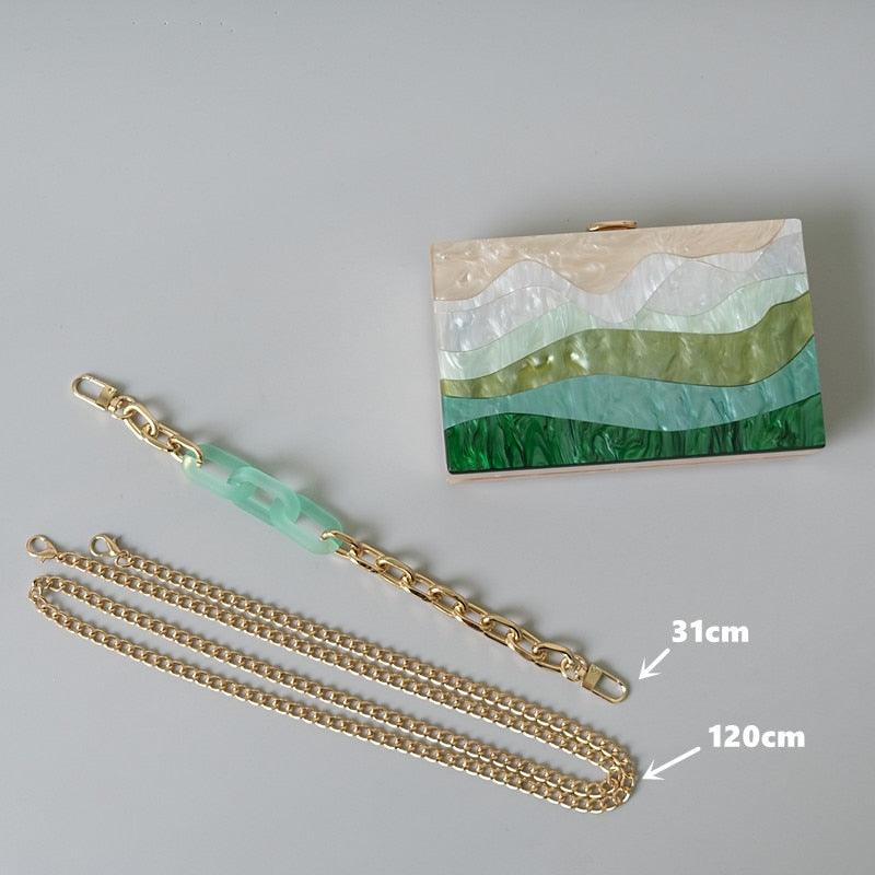 Clutch Madrepérola Green - Grinalda Store