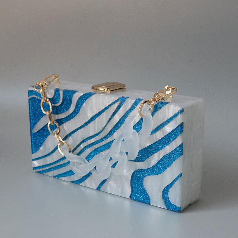 Clutch Madrepérola Blue - Grinalda Store