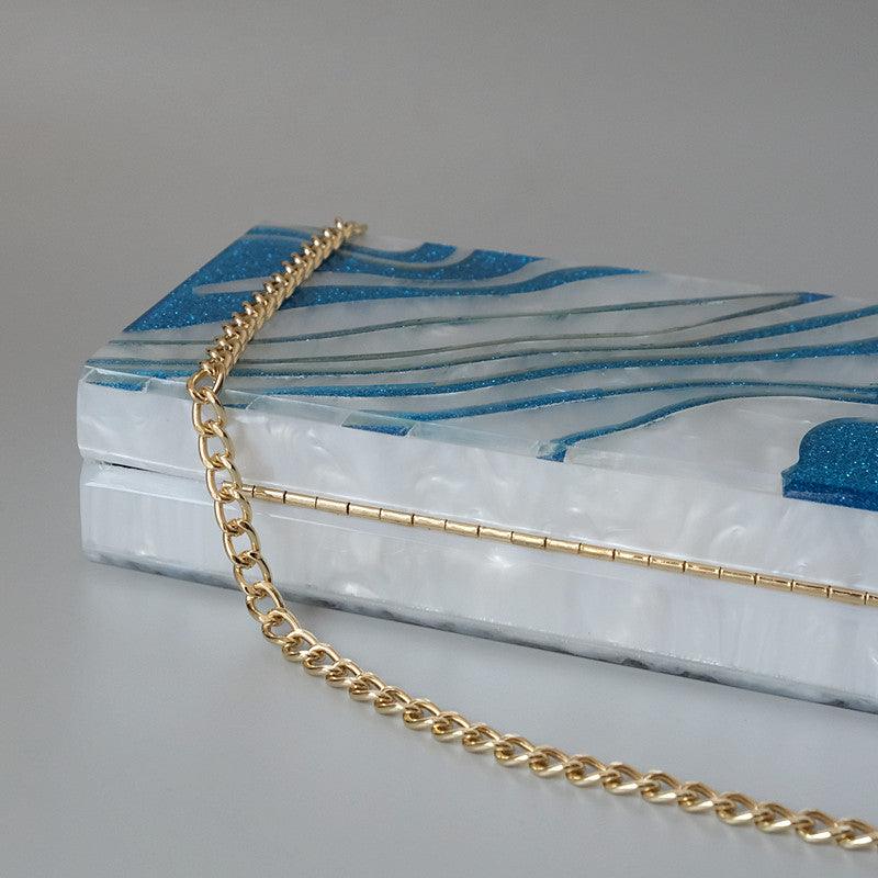 Clutch Madrepérola Blue - Grinalda Store