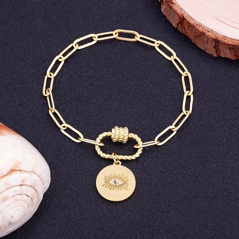 Pulseira Correntaria Olho Grego - Grinalda Store