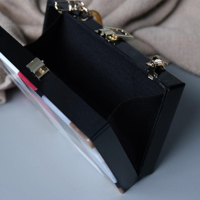 Clutch Madrepérola Geométrico - Grinalda Store