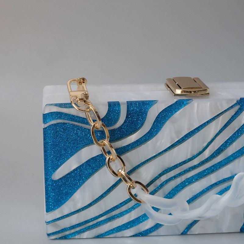 Clutch Madrepérola Blue - Grinalda Store