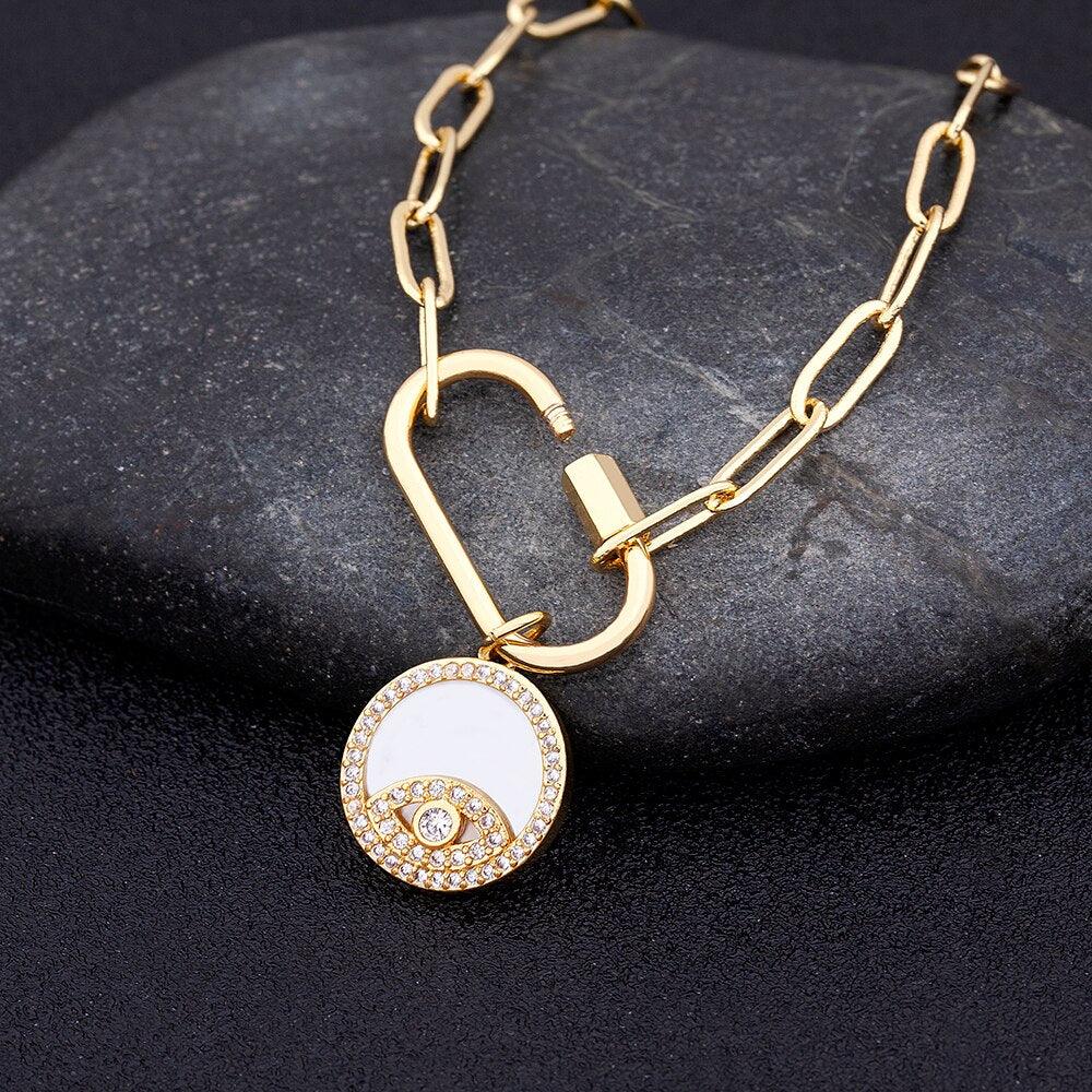 Pulseira Correntaria Olho Grego - Grinalda Store