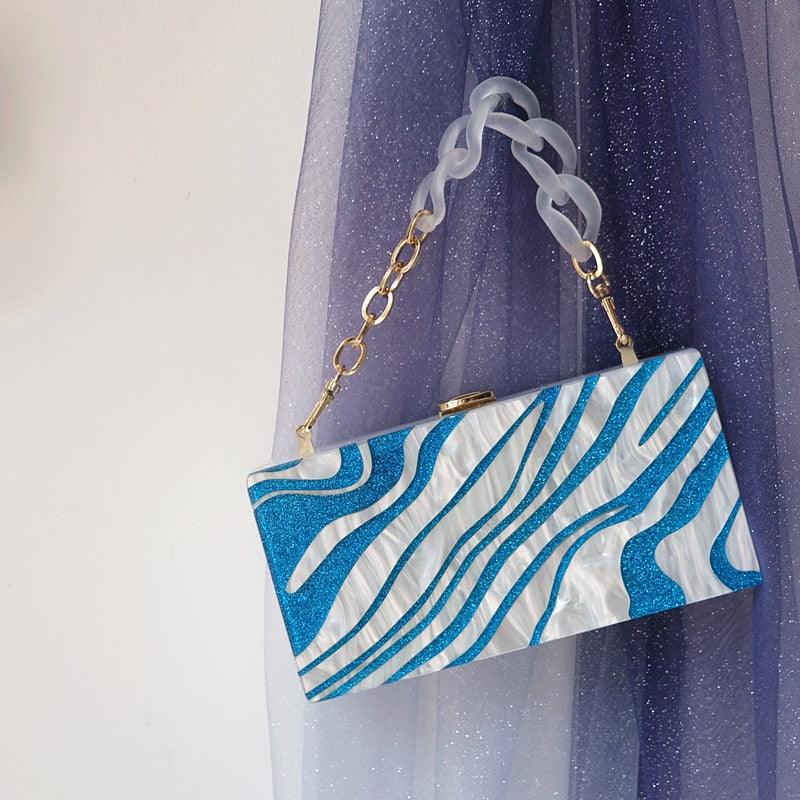 Clutch Madrepérola Blue - Grinalda Store