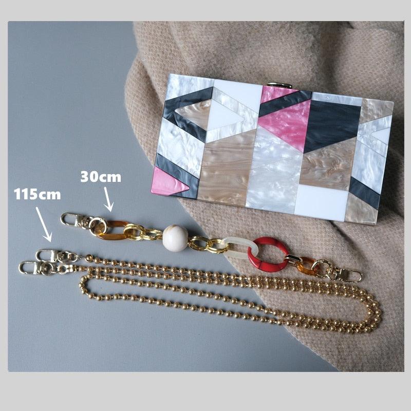 Clutch Madrepérola Geométrico - Grinalda Store