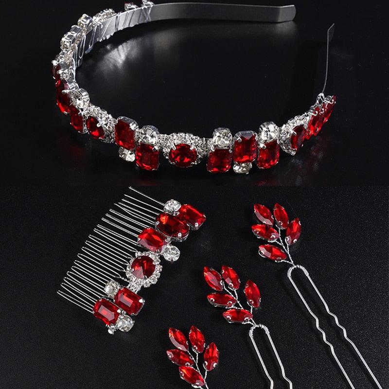 Kit de Grinalda, Tiara e Grampos Salete - Grinalda Store