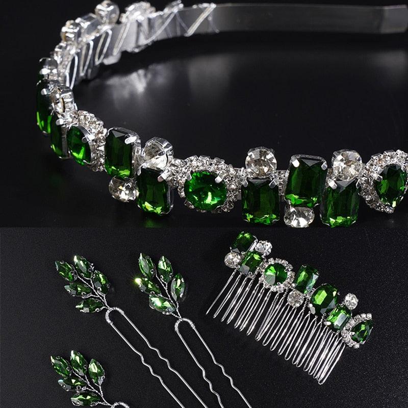 Kit de Grinalda, Tiara e Grampos Salete - Grinalda Store